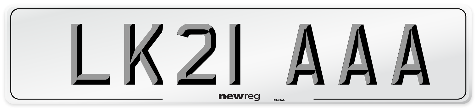 LK21 AAA Number Plate from New Reg